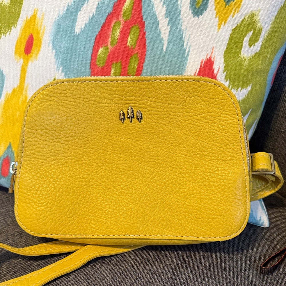 Portland Leather Yellow Belt sling Bag